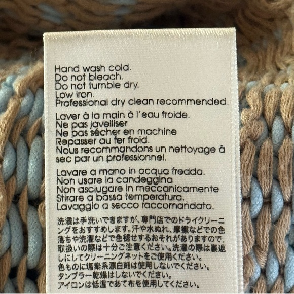 Phillip Lim Striped Blue and Beige Women's SweaterSize L - Picture 5 of 6